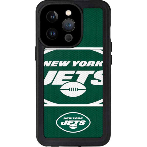 NFL New York Jets Zone Block iPhone 15 Pro Waterproof Case